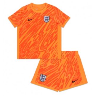 Billiga Fotbollströjor Barn England Fotbollströja Målvakt Hemmatröja EM 2024 orange