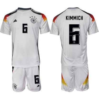 Billiga Fotbollströjor Herr Tyskland Landslagströja Hemmaställ EM 2024 Joshua Kimmich 6