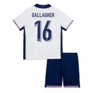Barn Fotbolls Set England Fotbollströja Hemmaställ EM 2024 Conor Gallagher 16