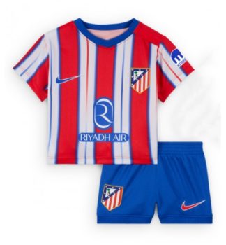 Fotbollströja Barn Atletico Madrid Hemmatröja 2024-2025 tröja set
