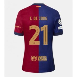 Fotbollströja För Herr FC Barcelona Hemma tröja 2024-25 Frenkie de Jong 21