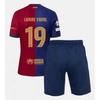 Nya FC Barcelona Hemma tröja 2024-25 för Barn Lamine Yamal 19