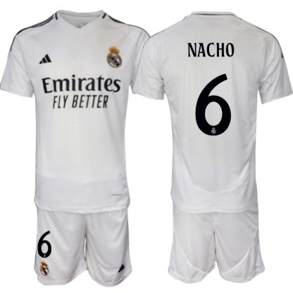 Beställa Fotbollströjor Real Madrid Hemmatröja 2024/25 NACHO 6