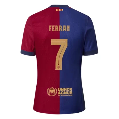 FC Barcelona T Shirt 2024-25 Hemma tröja med eget namn Ferran Torres 7