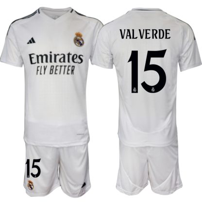 Fotbollskläder Herr Real Madrid Hemmatröja 2024/25 Federico Valverde 15