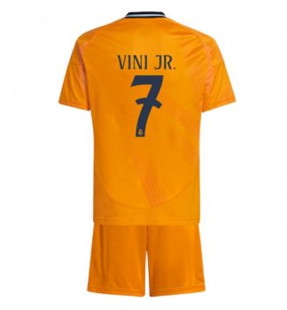 Fotbollsset Barn Real Madrid Bortatröja 2024-2025 Vinicius Junior 7