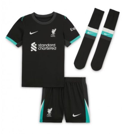 Fotbollsställ Barn Liverpool Bortatröja 2024/25 Kortärmad shorts