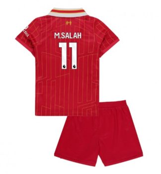 Liverpool Hemmatröja Barn 2024/25 röd Fotbollströja Kit Mohamed Salah 11