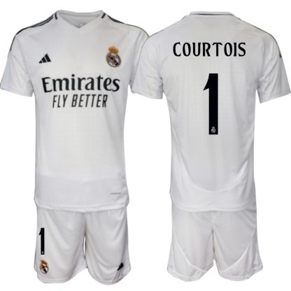 Real Madrid Hemmatröja 2024/25 Fotbollströjor för män Thibaut Courtois 1