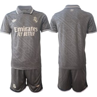 Real Madrid Tredje Tröja 2024/25 grå Fotbollströja Kit