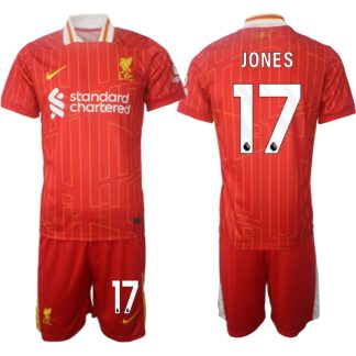 Fotbollskläder Herr Liverpool röd Hemmatröja 2024/25 Curtis Jones 17