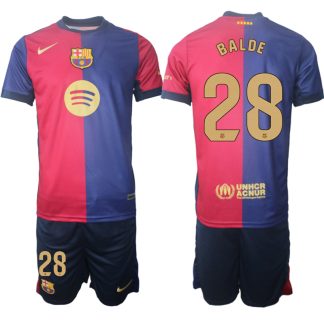 Fotbollströja Herr FC Barcelona Matchtröja Hemma 2024-25 Alejandro Balde 28