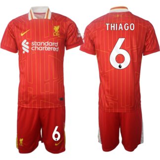 Köp Billiga Nya Liverpool Hemmatröja 2024/25 röd Fotbollströjor Thiago Alcantara 6