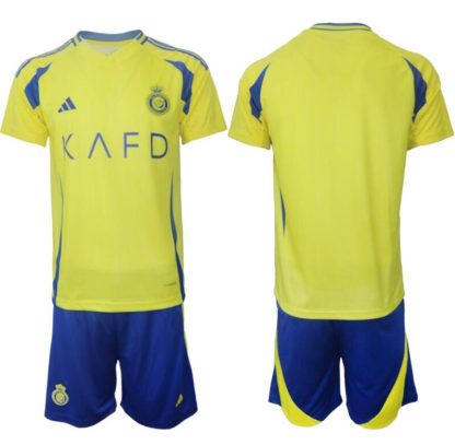 Köpa Al-Nassr Hemmatröja 2024-25 gul blå Fotbollströja Kit-1