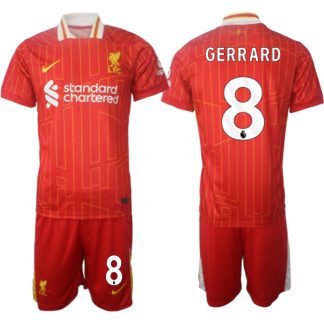 Liverpool Hemmatröja 2024/25 röd Fotbollströjor för Herr Steven Gerrard 8