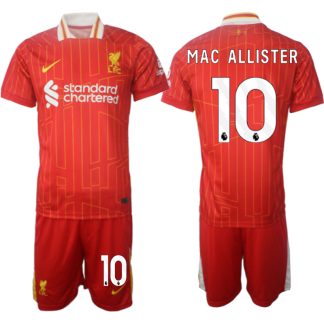 Liverpool röd Hemmatröja 2024/25 Fotbollströjor för män Alexis Mac Allister 10