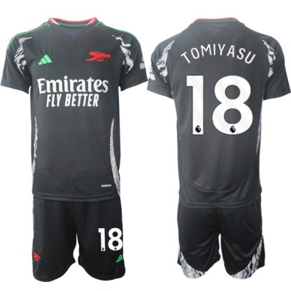 Köpa Arsenal Bortatröja 2024/25 Takehiro Tomiyasu 18 Kortärmad (+ Korta byxor)