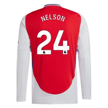 Köpa Arsenal Hemmatröja 2024/25 Reiss Nelson 24 Långärmad