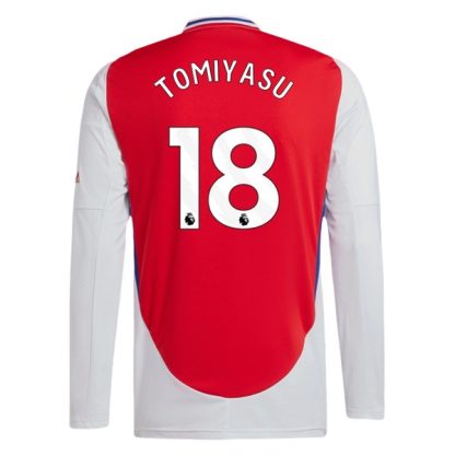 Köpa Arsenal Hemmatröja 2024/25 Takehiro Tomiyasu 18 Långärmad