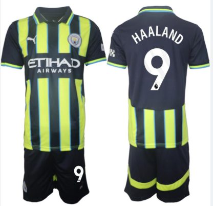 Manchester City Matchtröja Borta 2024-2025 Fotbollströjor Custom Erling Haaland 9