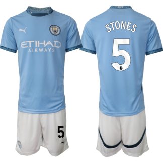 Manchester City Matchtröja Hemma 2024-2025 för Herr John Stones 5