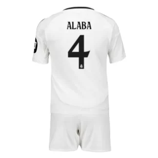 Nya Fotbollströjor Real Madrid Hemmatröja 2024/25 vit Barn David Alaba 4