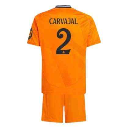 Real Madrid Bortatröja 2024-25 Orange Fotbollströja Barn Daniel Carvajal 2