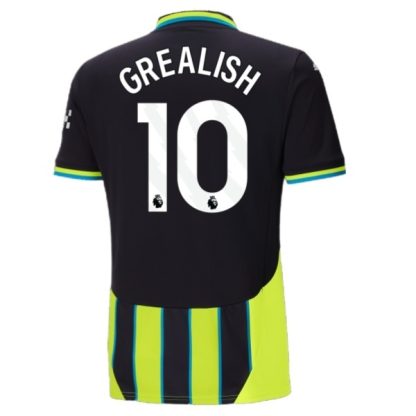 Billiga Manchester City Bortatröja 2024/25 Jack Grealish 10 Kortärmad