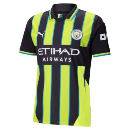 Billiga Manchester City Bortatröja 2024/25 Jeremy Doku 11 Kortärmad-1