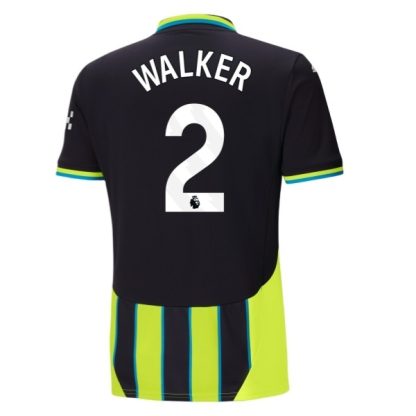 Billiga Manchester City Bortatröja 2024/25 Kyle Walker 2 Kortärmad