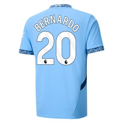 Billiga Manchester City Hemmatröja 2024/25 Bernardo Silva 20 Kortärmad