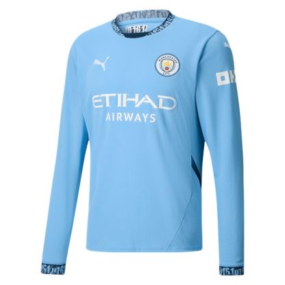 Billiga Manchester City Hemmatröja 2024/25 Bernardo Silva 20 Långärmad-1