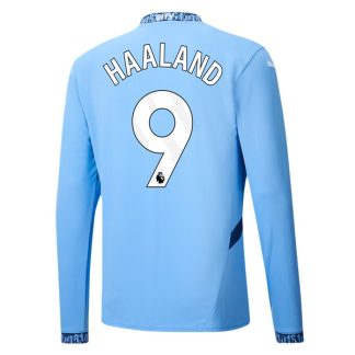 Billiga Manchester City Hemmatröja 2024/25 Erling Haaland 9 Långärmad