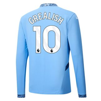 Billiga Manchester City Hemmatröja 2024/25 Jack Grealish 10 Långärmad