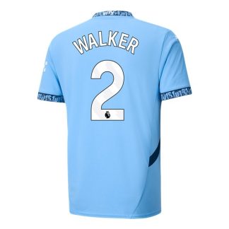 Billiga Manchester City Hemmatröja 2024/25 Kyle Walker 2 Kortärmad