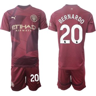 Billiga Manchester City Tredjetröja 2024/25 Bernardo Silva 20 Kortärmad (+ Korta byxor)