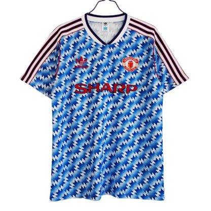 Billiga Manchester United Bortatröja Retro 1990-1992 Kortärmad