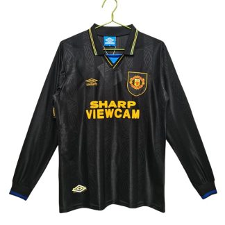 Billiga Manchester United Bortatröja Retro 1993-1994 Långärmad