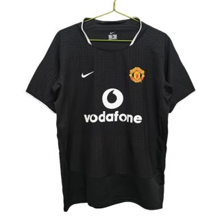 Billiga Manchester United Bortatröja Retro 2003-2004 Kortärmad