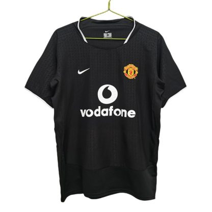 Billiga Manchester United Bortatröja Retro 2003-2004 Kortärmad