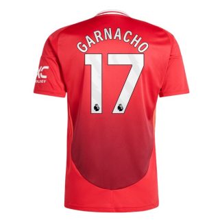 Billiga Manchester United Hemmatröja 2024/25 Garnacho 17 Kortärmad