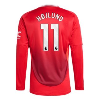 Billiga Manchester United Hemmatröja 2024/25 Rasmus Højlund 11 Långärmad