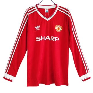 Billiga Manchester United Hemmatröja Retro 1986-1988 Långärmad