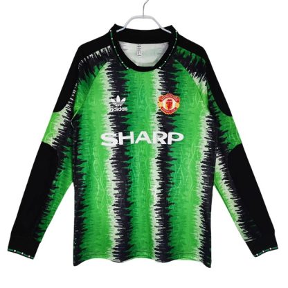 Billiga Manchester United Hemmatröja Retro 1990-1991 Långärmad