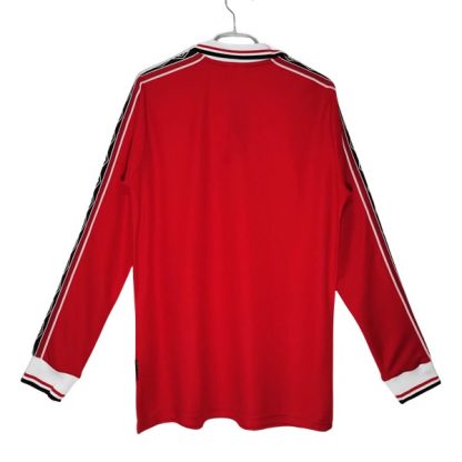 Billiga Manchester United Hemmatröja Retro 1998-1999 Långärmad-1