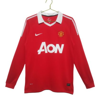 Billiga Manchester United Hemmatröja Retro 2010-2011 Långärmad