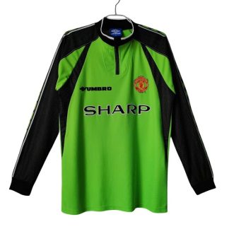 Billiga Manchester United Målvakt Hemmatröja Retro 1998-1999 Långärmad