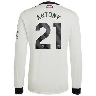 Billiga Manchester United Tredjetröja 2024/25 Antony 21 Långärmad