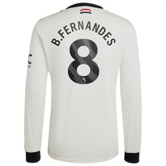 Billiga Manchester United Tredjetröja 2024/25 Bruno Fernandes 8 Långärmad