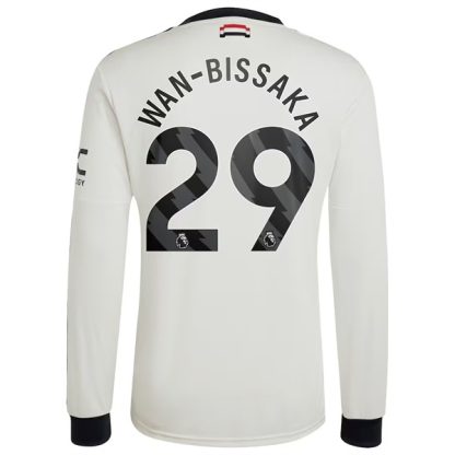 Billiga Manchester United Tredjetröja 2024/25 Wan-Bissaka 29 Långärmad